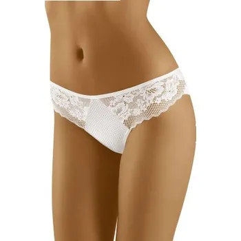 Dámské spodní prádlo Kalhotky Wolbar Elsa - krajkové Bílá L