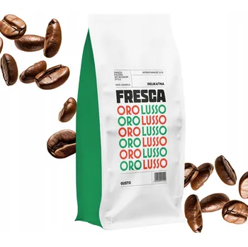 Káva Káva zrnková 1 kg ORO LUSSO 100% Arabica čerstvě pražená do kávovaru