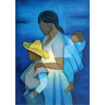 Puzzle BLUEBIRD Puzzle Umění - Matka a děti 1000 dílků