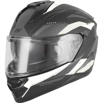 Helma na motorku Přilba N304-S REVO, NOX (černá matná, bílá) 2026 S