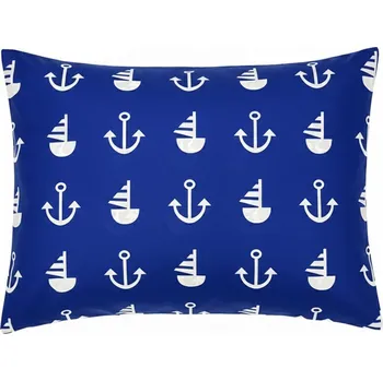 Povlak na polštářek Povlak na polštář Modrá kotva 70x90 cm, knoflíky