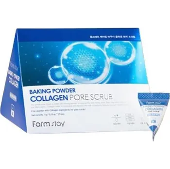 Pleťový peeling FARM STAY Baking Powder Collagen Pore Scrub 25 × 7 g