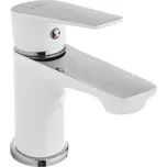 INVENA DOKOS umyvadlová baterie, bílá/chrom (BU-19-002-V)