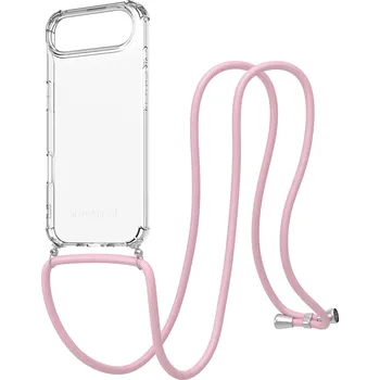 Pouzdro na mobilní telefon AlzaGuard Luxe Lanyard Case pro iPhone Air růžový