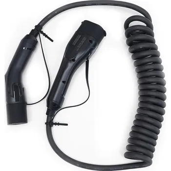Elektromobilita Sectron Nabíjecí kabel spirálový - Type 2 / Type 2, 11 kW, 3 × 16 A, 400 V, 4 m