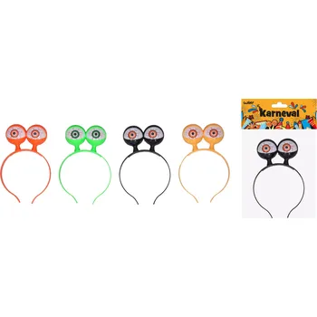 Wiki Čelenka s ozdobou svítícíí oči 12 x 19 cm mix barev