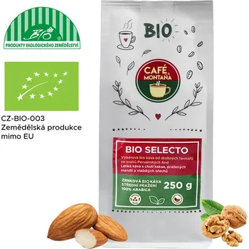 Káva Café Montaña Bio Selecto, zrnková bio káva Velikost balení: 500g