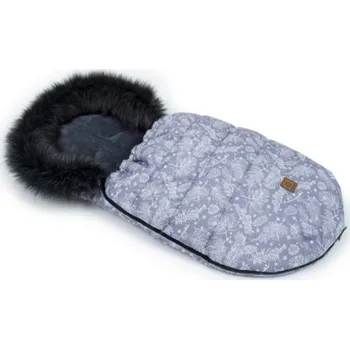 Fusak Mamo Tato Zimní fusak Lux s kožešinkou, Šišky, 50 × 100 cm, grafit/šedý