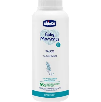 Kosmetika CHICCO Pudr Baby Moments s ryžovým škrobem 150 g