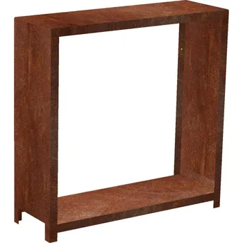 Zahradní úložný box Corgarden Stora Zahradní dřevník 120 × 120 × 40 cm, corten
