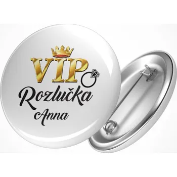 Party dekorace Rozlučková placka VIP Průměr placky: 25 mm