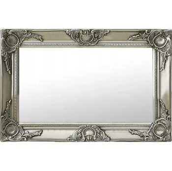 Zrcadlo Zrcadlo v barokním stylu, 60 x 40 cm, stříbrné