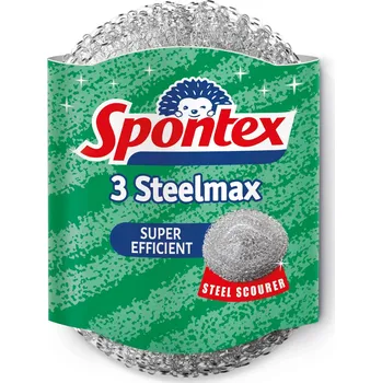 Drogerie SPONTEX Steelmax drátěnka kovová 3 ks