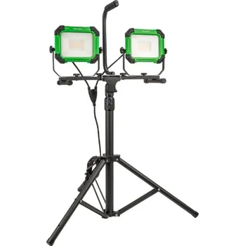 Osvětlovací technika Tracon RSMDAW250W Stojanový LED reflektor, , 220-240 VAC, 2x50W, 4000K, IP65, 2x4500lm, 3m, EEI=F (Tracon RSMDAW250W)