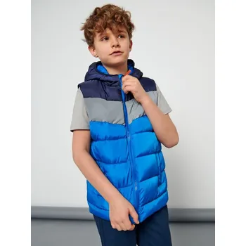 Chlapecká bunda Sinsay - Prošívaná vesta - modrá - 4056R-54X - 4056R-54X-140-1