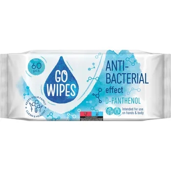 Dětská kosmetika GoWipes vlhčené antibakteriální ubrousky 60 ks