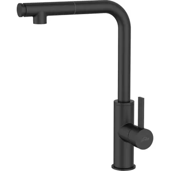 Vodovodní baterie VÝPRODEJ Invena PRETO BZ-48-W04-L Dřezová baterie, černá