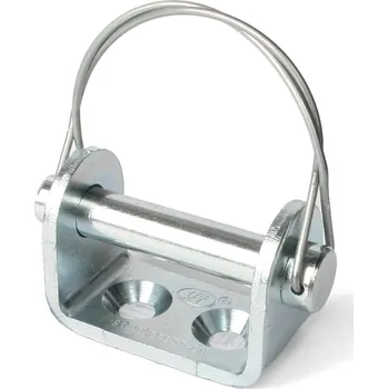 Přívěs k motorovému vozidlu STEELPRESS SPP Úchyt pantu bočnice UZ-02A V.1 12 mm, šrouby + pojistný drát