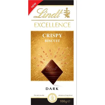 Fitness strava Lindt EXCELLENCE Dark Crispy Biscuit, 100 g