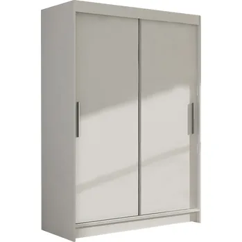 Šatní skříň Skříň Mirjan 120 x 200 x 58 cm bílá s vybavením