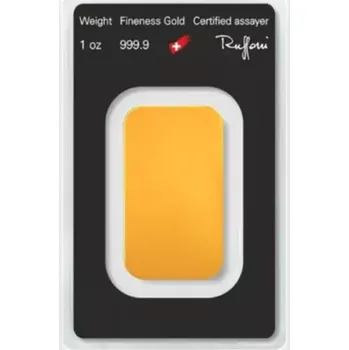 Zlatý slitek 1 Oz Argor Heraeus - poškozený obal