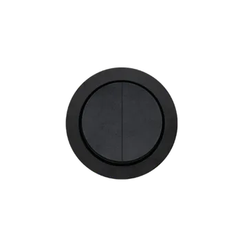 vypínač rond 2.0 | vypínače + tlačítka 230 V - multifit Spínače/tlačítka: Spínač 2-pólový (řazení 2), Barva: brushed steel (alu)