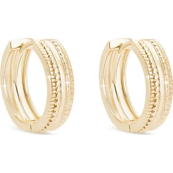 Náušnice Biju Pozlacené náušnice 14K kruhy 1003211