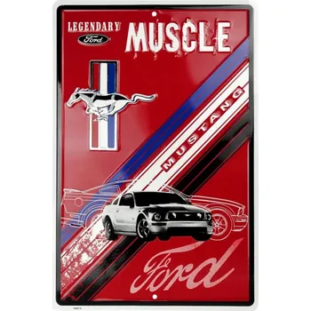 Plechová cedule D.E. metal signs Plechová cedule Ford Mustang Legendary Muscle 30 cm x 45 cm