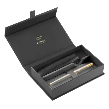 Roller PARKER IM Brushed Metal GT + černé pouzdro