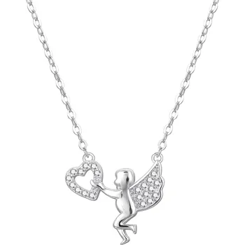 Šperk Agato Stříbrný náhrdelník s andělíčkem AGT-N019W (Ag925/1000, 26 g)