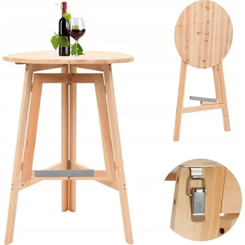 Jídelní stůl Kuchyňský stůl VidaXL kulatý akácie 78 x 78 x 109 cm