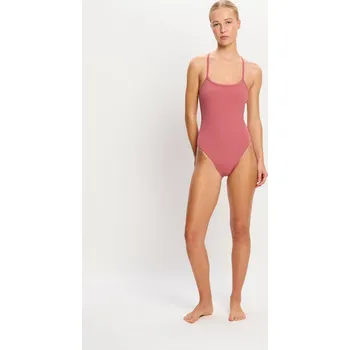 Dámské plavky Menstruační plavky Modibodi Molokai X Back One Piece High Absorbency Mauve jednodílné (MPMMXBOPHAM) 4XL Možnost vrácení zboží ZDARMA do 120 dnů!