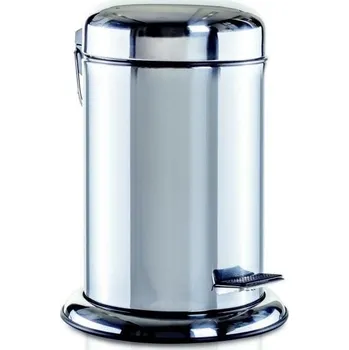 Odpadkový koš MÖVE PUSH, stříbrný