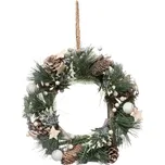 Atmosphera Vánoční věnec z přirozené látky, 30 cm