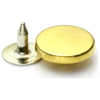 Vrták Ozdobné nýty do kůže 17 mm, na textil, boty - NEREZOVÉ, motiv mince