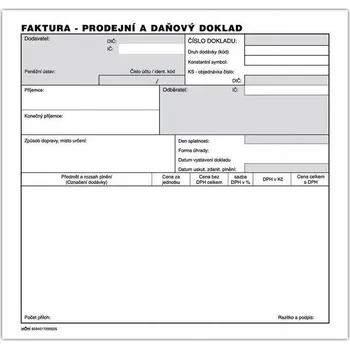 Akord 2/3 A4, blok 100 listů, samopropisovací