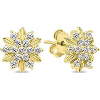 Oblečení a móda Brilio Silver EA614Y pozlacené peckové se zirkony (Ag 925/1000, 1,66 g)