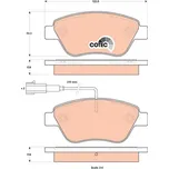 Sada brzdových destiček, kotoučová brzda LUCAS GDB1842