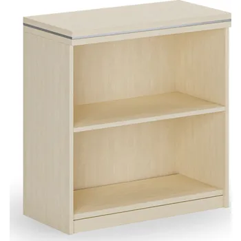 Kancelářská sestava Kancelářský regál ARRISTO LUX, 800 x 400 x 836 mm, bříza