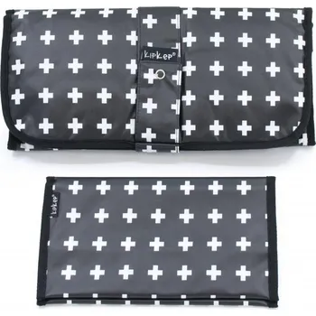 Přebalovací podložka KipKep Přebalovací set Napper Combi-Set Crossy Black - bavlna