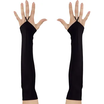 Widmann Rukavičky černé s poutkem na prst saténové