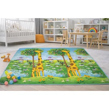 Dětská hrací podložka ZOO 180 x 200 cm