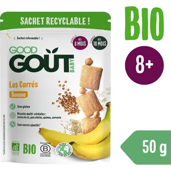 Dětská výživa Good Gout BIO Banánové polštářky (50 g)