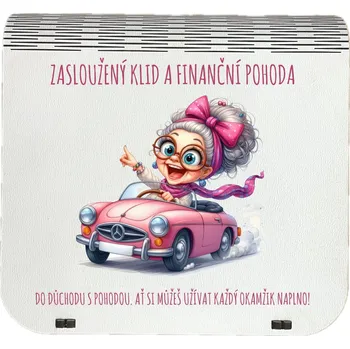 Vánoční dekorace Coolkousky Originální dárková krabička na bankovky v injekcích - "Zasloužený klid a pohoda" pro dámy