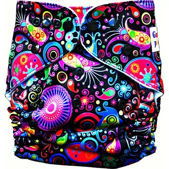 Plenkové kalhoty GaGa's Látková plena All in One Páv