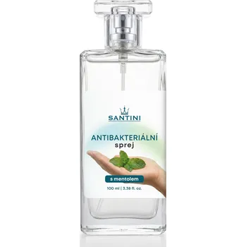 Dezinfekce SANTINI Antibakteriální sprej na ruce a povrchy s mentolem 100 ml
