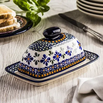 Máslenka BOLESŁAWIEC GU-1377 DEK. DU60 - keramická máselnice