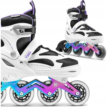 Kolečkové brusle Kolečkové Brusle nastavitelné MOVINO CRUZER TWO neochrome velikost L (38-41)
