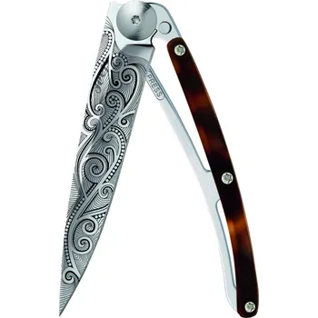 Sport Kapesní nůž Deejo 1AC108 Tattoo Mirror 37g ambered turtle Pacific