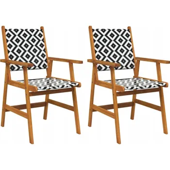 Zahradní židle 2 ks akáciové dřevo VidaXL